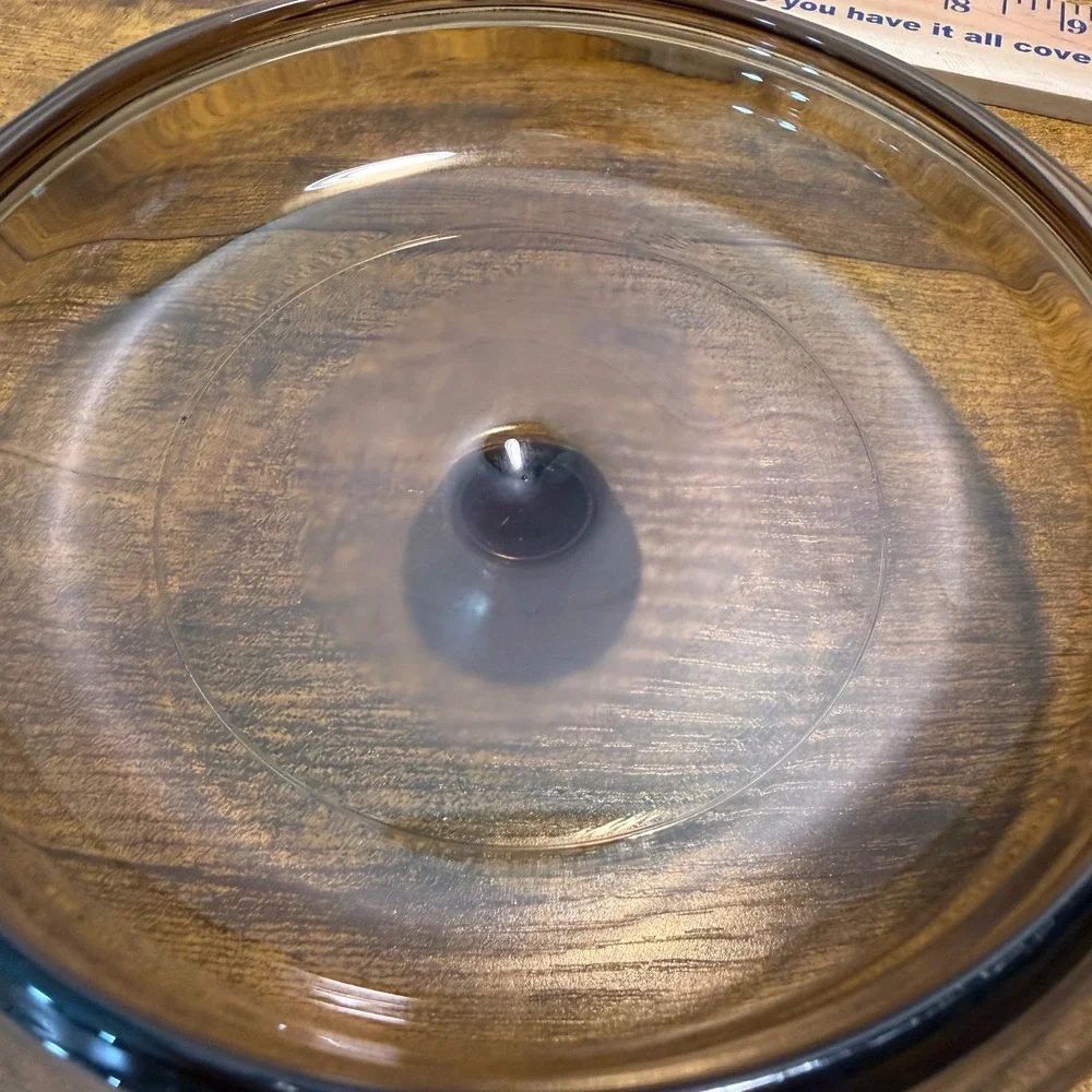 Vtg Pyrex Visions Amber Glass 6